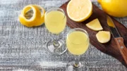 Italian traditional liqueur with lemons