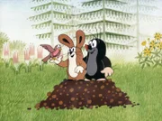 Der Maulwurf und der kleine Hase erhalten frohe Kunde: Die Mutter des kleinen Hasen ist gefunden!