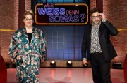 Als KandidatInnen zu Gast bei "Wer weiß denn sowas?": Die Komikerin Ilka Bessin (l.) und der Komiker Paul Panzer (r.).