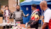 (v.li.): Marcus Scribner (Andre ‚Junior‘ Johnson jr.), Anthony Anderson (Andre ‚Dre‘ Johnson), Ron Funches (Ladarius), Chris Spencer (Ronnie).