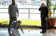 (v.l.n.r.) Ryan Wolfe (Jonathan Togo; Walter Simmons (Omar Miller); Lt. Horatio Caine (David Caruso)