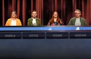 Die Kandidat:innen (v.l.n.r.): Daniela Aiudi, Justus Richard Schulter, Yasmin Hund und Marijan Andrijanic.