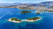 Traumhafte Inselwelt bei Ksamil – Albaniens Riviera am Ionischen Meer.