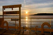 Fähre auf dem winterlichen Saimaa