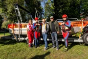 Von links: Luisa Mirlach, Maria Gruber, Simon Schwarz, Sebastian Bezzel und Florian Suttor.
