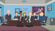 Avery Bullock (l.), Hooper (2.v.l.), Stiles (3.v.l.), Dick Reynolds (3.v.r.), Jackson (2.v.r.), Stan (r.)