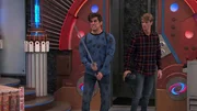 L-R: Captain Man / Ray Manchester (Cooper Barnes), Henry Hart (Jace Norman)