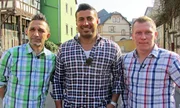 Mauro Corradino (li.), Sükrü Pehlivan und Otto Schulte