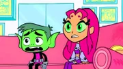 v.li.: Beast Boy, Starfire