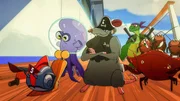 A rodent pirate challenges Turbo to a race on a cruise ship