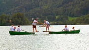Sportlicher Wettkampf: "Fischerstechen" im Oberland.