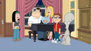 L-R: Hayley, Stan, Klaus, Francine, Steve, Roger