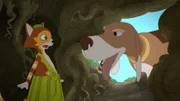 Harpos besonders gute Nase hat das Versteck gefunden, in dem Findus sich zurückgezogen hat, damit Pettersson sich Sorgen um ihn machen soll.
