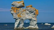 Bizarre Felsen und Figuren aus Kalkstein, ausgewaschen von Meer und Wind, geben Gotland etwas Mystisches. - (Felsformation, Naturschutzgebiet Gamla Hamn, Fårö)