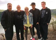 Anna Lena Dörr mit den Fanta 4 an der Loreley Bühne.