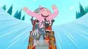 Mit dem selbstgebauten Schlitten heißt es: volle Kraft voraus in den Schnee-Spaß!