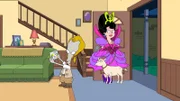 Roger (l.), Hayley (hinter)