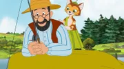 Pettersson und Findus sind sich nicht ganz sicher: Wie wäre das eigentlich, wenn im See ein freundliches Seeungeheuer leben würde?