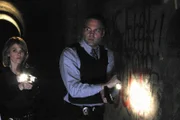 -- Pictured: (l-r) Kathryn Erbe as Det. Alex Eames, Vincent D'Onofrio as Det. Robert Goren