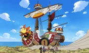 Das neue Schiff der Strohhutbande. . One Piece, Staffel 7