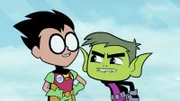 v.li.: Robin, Beast Boy
