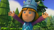 Wickie hat es geschafft. Er hat dem schwedischen König eine unsichtbare Rüstung angedreht.