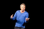 Comedian Alfred Dorfer performs live on stage at Orpheum.