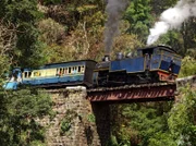 Toy train nennen die Inder die Nilgiri Mountain Railway.
