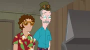 L-R: Vinnie Dakota (voiced by Dan Povenmire), Balthazar Cavendish (voiced by Jeff "Swampy" Marsh)