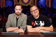 Rateteam-Kapitän Elton (r.) und der Autor und Comedian Bastian Bielendorfer (l.) bilden ein Rateteam.