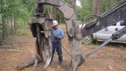 Victor fixing the shovel loader.