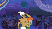 Mitte, l-r: Dick Genie, Billy