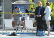 Lt. Horatio Caine (David Caruso, l.); Monica Dow (Kristina Apgar, r.)