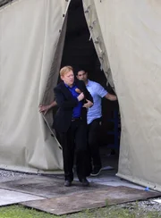 Lt. Horatio Caine (David Caruso, l.); Eric Delko (Adam Rodriguez, r.)