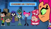 v.li.: Robin, Gizmo, Raven, See-More, Jinx, Mother Mae-Eye, Starfire
