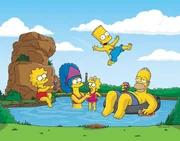 Eine ganz besondere Familie: Lisa, Homer, Bart, Marge und Maggie.