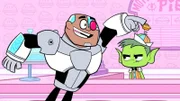v.li.: Cyborg, Beast Boy