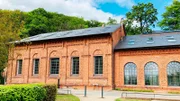 Ehemaliges Hamburger Wasserwerk direkt an der Elbe.