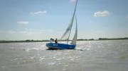 Segelboot am Neusiedlersee.