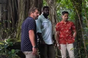V.l.: Rick (Zachary Knighton), TC (Stephen Hill), Thomas Magnum (Jay Hernandez)    +++