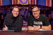 Rateteam-Kapitän Elton (r.) der Komiker und YouTuber Benjamin „Benni“ Wolter (l.) bilden ein Rateteam.