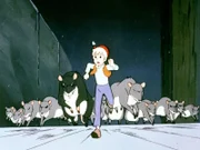 Nils muss vor den Ratten flüchten.
