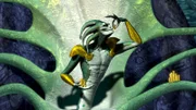 Polytheus genießt seinen Reichtum.