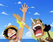 Lysopp ist wieder an Bord und die Strohhutbande ist wieder komplett. . One Piece, Staffel 7