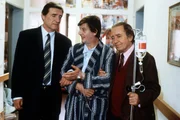 Beginn der Serie: Peter und Paul "In Gottes Namen". Im Bild (v.li.): Helmut Fischer, Hans Brenner, Hans Clarin.