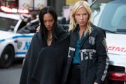 Pictured: (l-r) Shuya Chang as Mei Mei Li, Kelli Giddish as Detective Amanda Rollins
