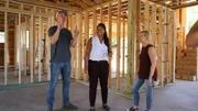 Brian and Mika Kleinschmidt meeting with homeowner Alison and her daughter Devon to talk about plans for the dream home.