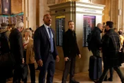 LAW & ORDER -- "The Hardest Thing" Episode 24010 -- Pictured: (l-r) Mehcad Brooks as Detective Jalen Shaw, Reid Scott as Detective Vincent Riley.