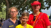 Familie Schott, jedes zweites Wochenende machen sie ehrenamtlich Dienst am Altwarmbüchener See.