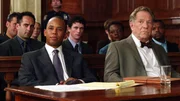 Anwalt Dave Seaver (Michael Boatman, l.) vertritt Dr. Roger Tate (George Segal) vor Gericht. Dieser wird beschuldigt, einen homosexuellen Mann brutal erschlagen zu haben. Besonders interessant ist für die Ermittler, dass das Opfer offenbar eine Beziehung zu Tates Sohn pflegte.